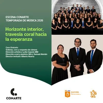 Flyer de Horizonte interior, travesía coral hacia la esperanza