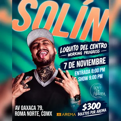 Flyer de Solín - Loquito del Centro en CDMX